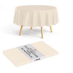 Premium 108" Round Ivory Table Cover