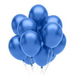 12 In. Royal Blue Pearlized Latex Balloon | 10 Count