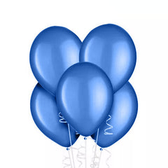 10ct, 12" Royal Blue Pearlized Latex Balloon