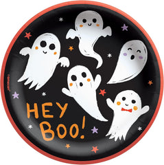 Midnight Dreary 7" Round Halloween Paper Plates