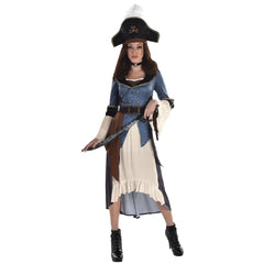 Elegant Posh Pirate Women's Halloween Costume - Adult L (10-12)
