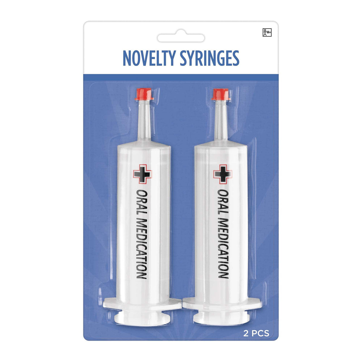 Oversized Halloween Novelty Syringes - Costume Accessory, 2-Pack