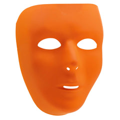 Vibrant Orange Full Face Mask - Costume Accessory