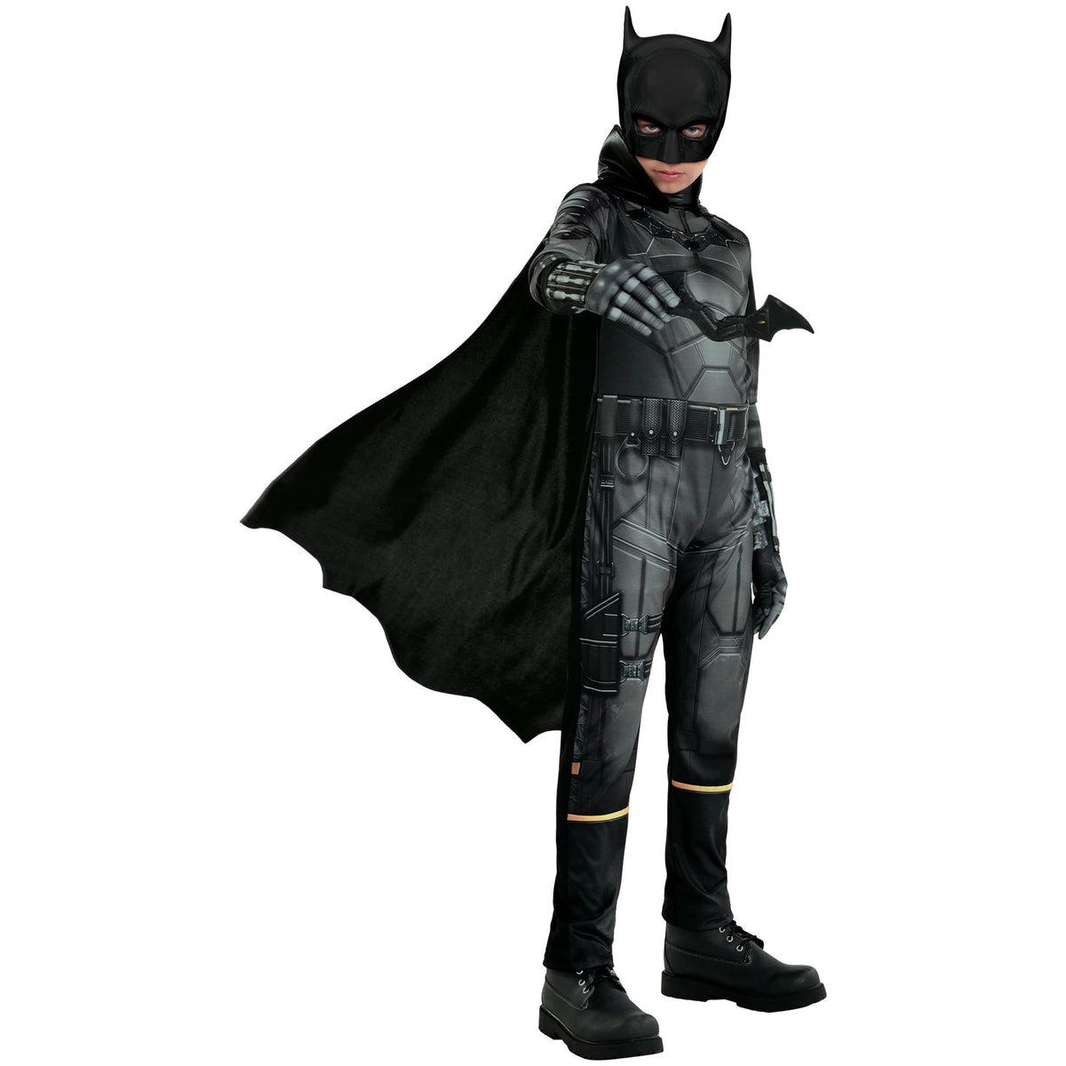 Kids' The Batman Movie Costume with Cape & Mask - Child L (12-14)