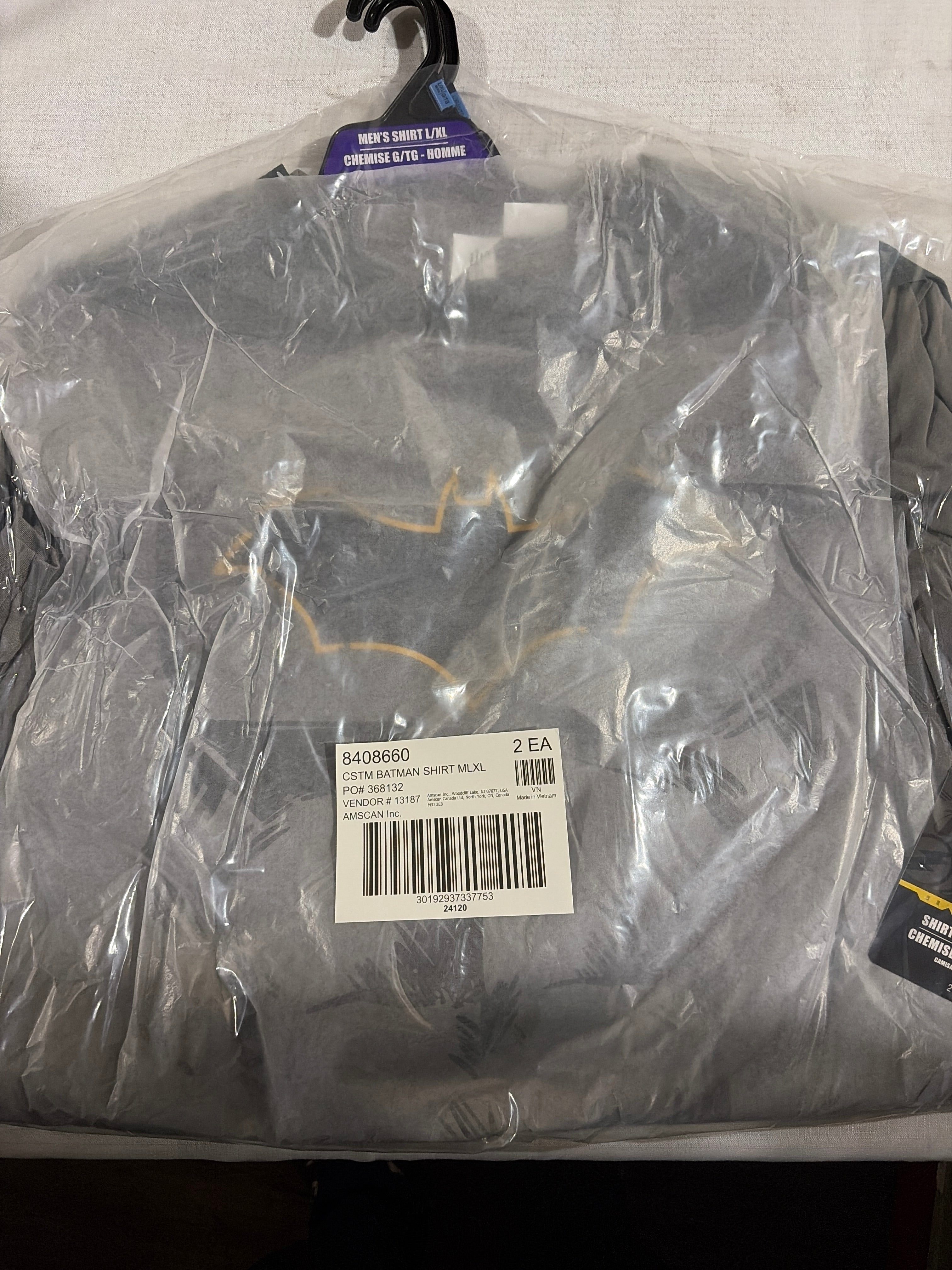 Custom Batman Halloween T-Shirt - Adult L/XL