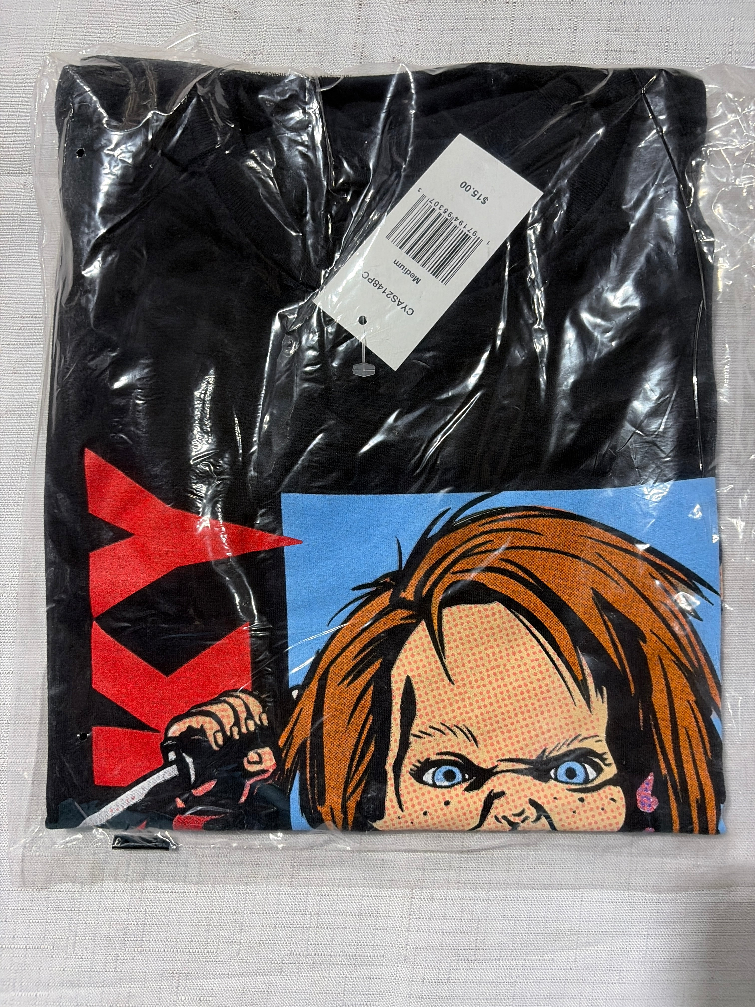 Chucky "Walking with Knife" Halloween T-Shirt - Adult M