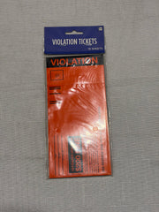 Halloween Violation Ticket Costume Props