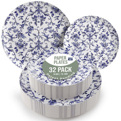 Earthtrends Chantilly Design Plates Combo Set 16/16.