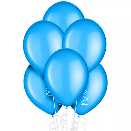 12 In. Sky Blue Balloons | 72 Count