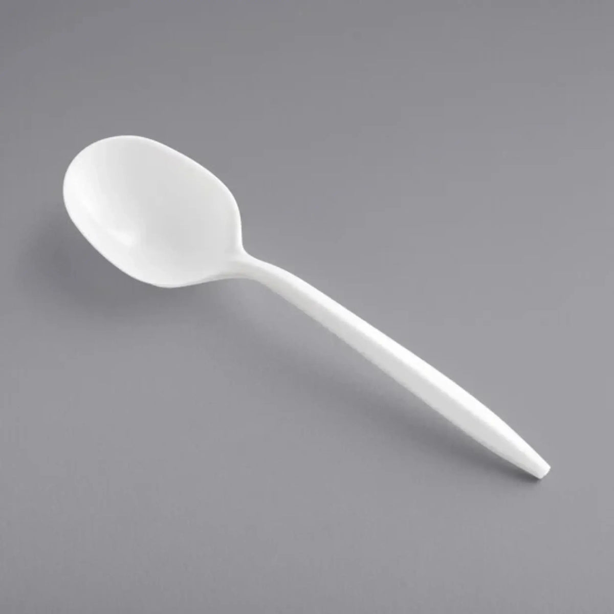 White Plastic Soup Spoons | 1000 Count