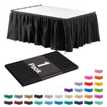 Black Plastic Table Skirt | 14 ft. x 29 in.