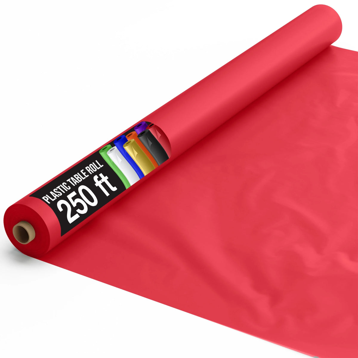 Little Gym - 40 In. x 300 Ft. Premium Red Table Roll