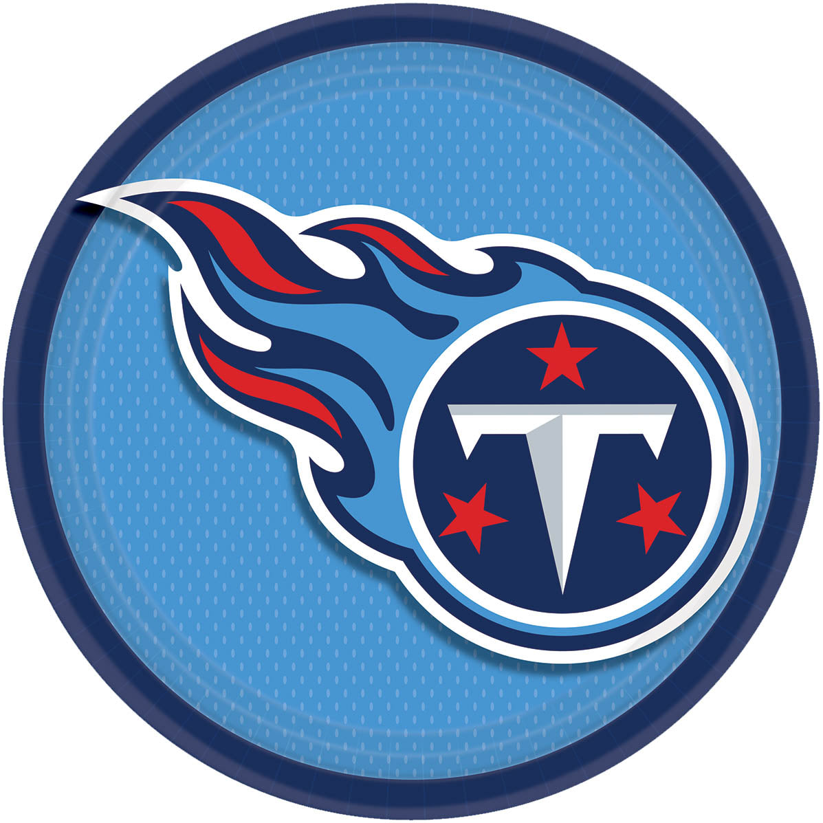 NFL Tennessee Titans 9 in. Round Paper Plates