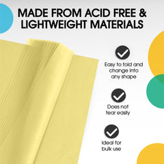Ivory Tissue Paper 15 in. x 20 in. | 480 Sheets