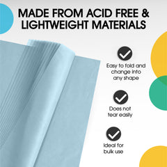 Light Blue Tissue Paper 20 in. x 30 in. | 480 Sheets