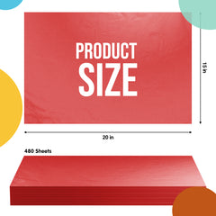 Red Tissue Paper 15 in. x 20 in. | 480 Sheets