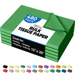 Emerald Green Tissue Paper 15 in. x 20 in. | 480 Sheets
