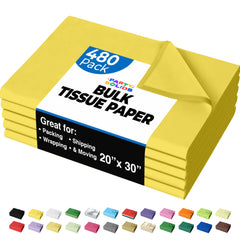 Yellow Tissue Paper 20 in. x 30 in. | 480 Sheets
