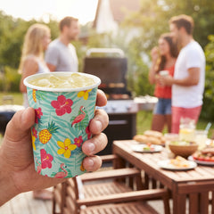 9oz Summer Luau Paper Cups - 20 Ct.