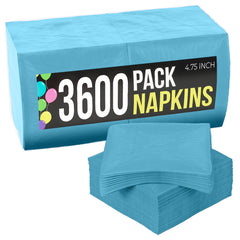 Turquoise Beverage Napkins | 3600 Count