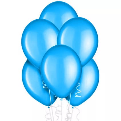 12 In. Turquoise Balloons | 72 Count