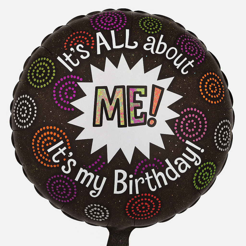 It's All About Me Birthday Foil Balloon - 18 inch