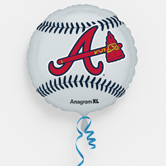 18" Atlanta Braves Baseball Foil Mylar Balloon