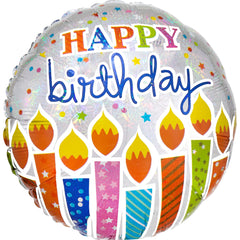 Shimmering Birthday Candle Balloon