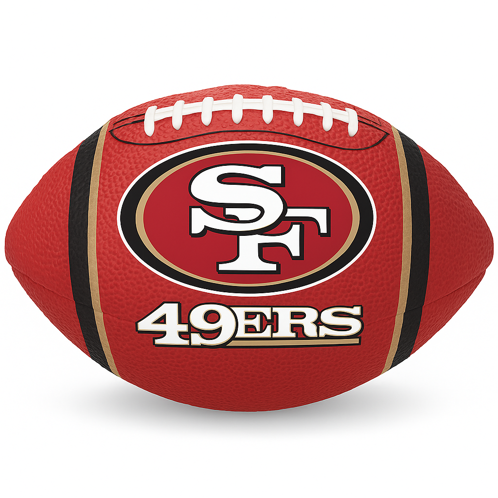 San Francisco 49ers Football Foil Balloon - 18 Inch
