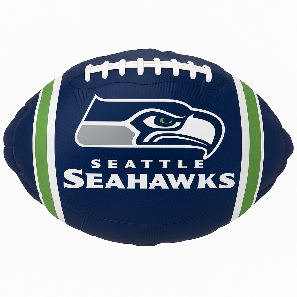 Seattle Seahawks 18-Inch Football Mylar Balloon