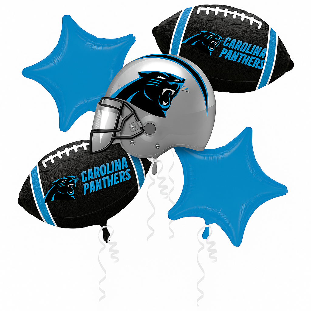 Carolina Panthers Foil Balloon Bouquet