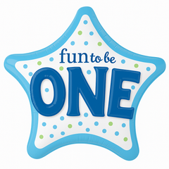 Fun to Be One Boy Foil Deluxe Balloon