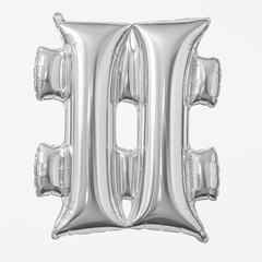 Silver Star Metallic Foil Balloon