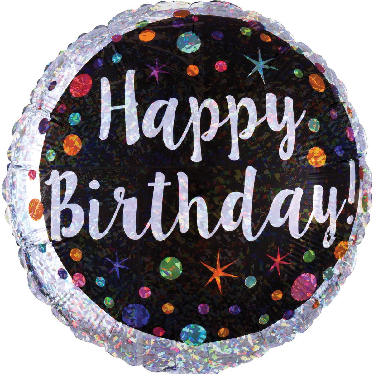Colorful Polka Dot Birthday Foil Balloon - 18-Inch