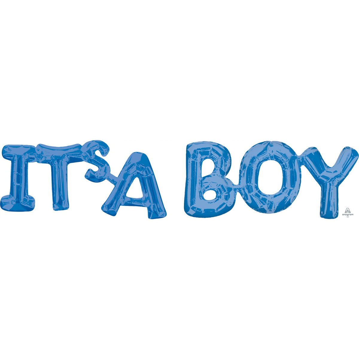 "It's a Boy" Royal Blue Foil Balloon Phrase