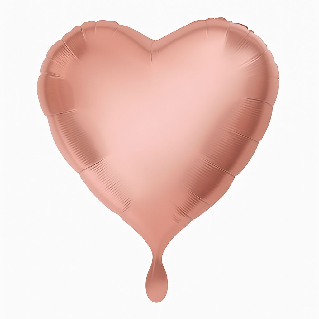18" Rose Gold Heart Foil Balloon