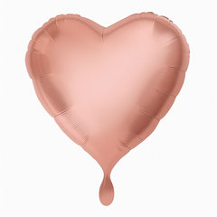 18" Rose Gold Heart Foil Balloon