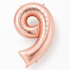 Rose Gold Number 9 Foil Super Shape Balloon