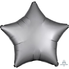 Platinum Silver Star Foil Balloon - 18 Inch