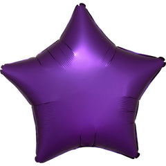Royal Purple Star Foil Balloon - 18 Inch