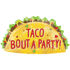 Festive Taco Shaped Foil Balloon
