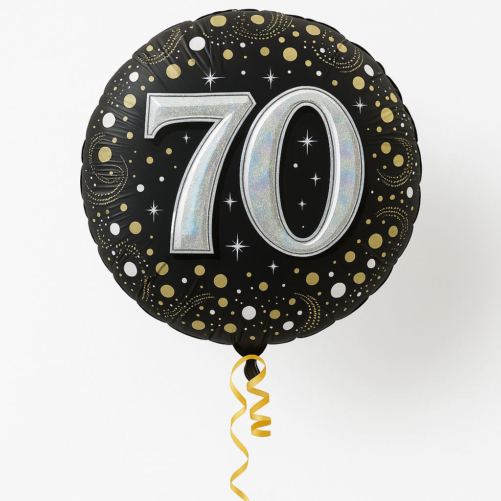 Sparkling 70th Birthday Foil Balloon