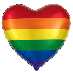 Heart-Shaped Pride Foil Balloon