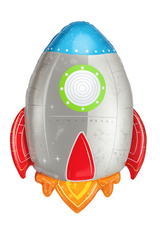 Blast Off Metallic Super Shape Balloon for Baby's First Birthday