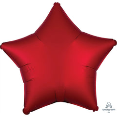 Red Star Metallic Foil Balloon - 18 Inch