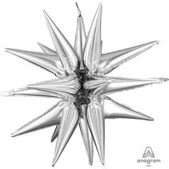 Silver Magic Star Foil Balloon - 18 Inch