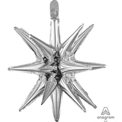 Silver Magic Star Foil Balloon