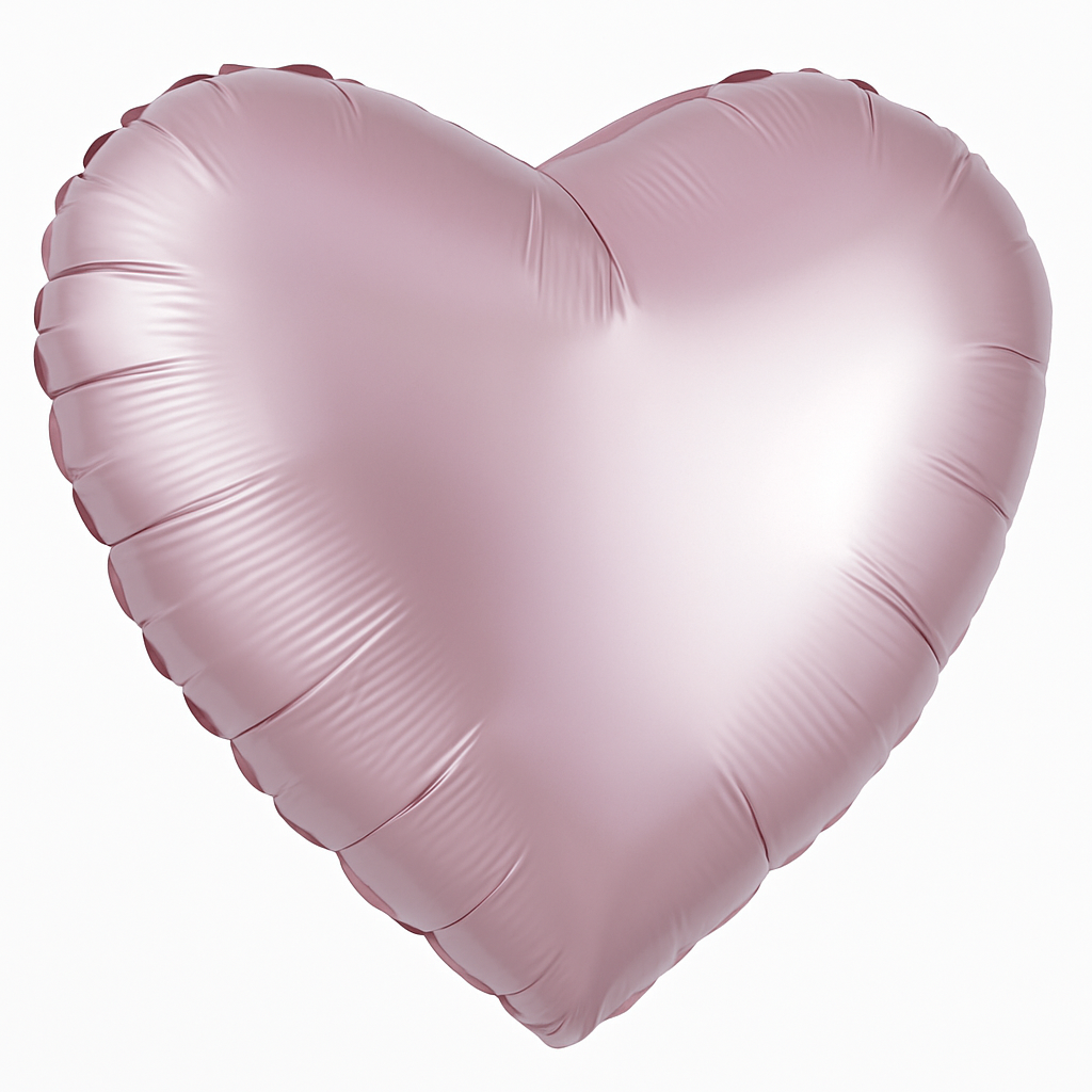 Pastel Pink Heart Foil Balloon