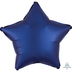 Navy Star Metallic Foil Balloon