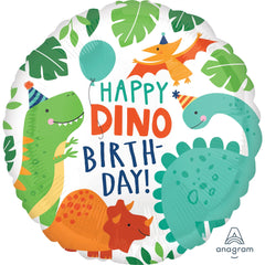 Dino-Mite Birthday Mylar Balloon - 18" Foil
